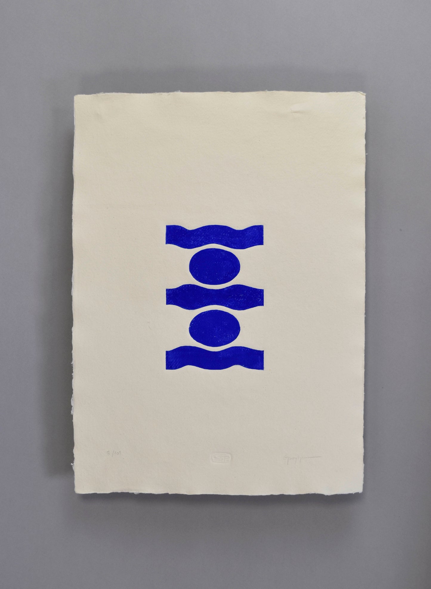 IOIOI Linoleum Print on Cotton Paper (3 colour options) (A3)